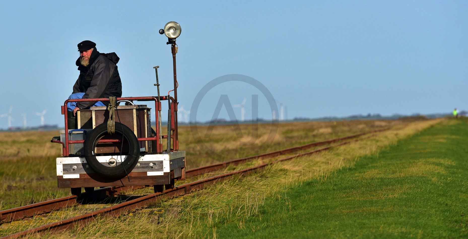 <i>Lorenbahn, Hallig Langeness (Germany)<i>